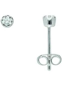 Paar Ohrhänger ADELIA ́S "925 Silber Ohrringe Ohrstecker Ø 3 mm" Gr. Damen, Silber 925 (Sterlingsilber), silberfarben (silber) Damen mit Zirkonia Silberschmuck für