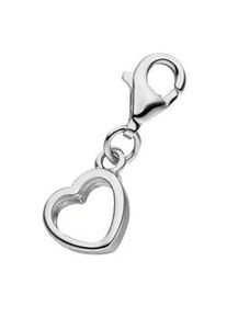 Charm-Einhänger Jobo "Anhänger Herz" Charms silberfarben (silber 925) Damen 925 Silber