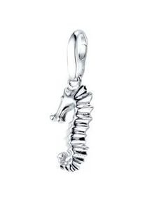 Charm-Einhänger Giorgio Martello MILANO "Seepferdchen, Silber 925" Charms silberfarben (silber) Damen