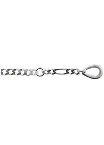 Fußkette ADELIA ́S "925 Silber Figaro Fußkettchen 25 cm Ø 3 mm" Gr. Silber 925 (Sterlingsilber), silberfarben (silber) Damen Silberschmuck für