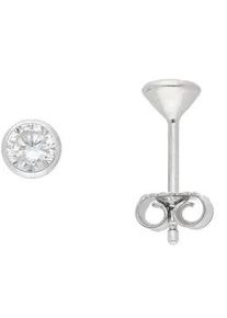 Paar Ohrhänger ADELIA ́S "925 Silber Ohrringe Ohrstecker mit Zirkonia Ø 4,5 mm" Gr. Damen, Silber 925 (Sterlingsilber), silberfarben (silber) Damen mit Zirkonia Silberschmuck für