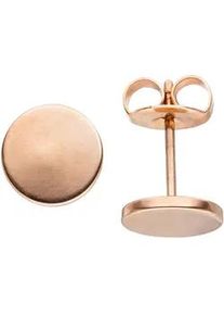 Paar Ohrstecker Jobo Ohrringe Gr. Edelstahl, rosegold (roségoldfarben) Damen STUDS Edelstahl roségold farben