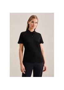 Poloshirt Seidensticker "Schwarze Rose" Gr. XS, schwarz Damen Shirts Kurzarm Kragen Uni