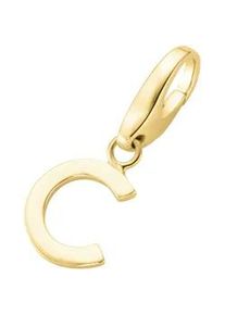 Charm Buchstabe Giorgio Martello MILANO "Buchstabe C, Silber 925" Charms goldfarben (gold) Damen