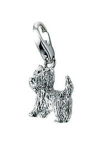 Charm-Einhänger Giorgio Martello MILANO "Hund, Silber 925" Charms silberfarben (silber) Damen