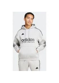 Kapuzensweatshirt Adidas SPORTSWEAR "M TIRO FL HDY" Gr. XL, grau (grau two, schwarz) Herren Sweatshirts