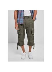 Stoffhose BRANDIT "Brandit Herren Urban Legend Cargo 3/4 Shorts" Gr. M, US-Größen, grün (olive) Herren Hosen