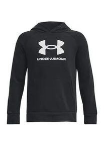 Kapuzensweatshirt Under Armour "UA Rival Fleece-Hoodie mit großem Logo für Jungen" Gr. L (152/158), schwarz Kinder Sweatshirts