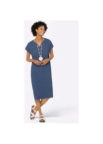 Sommerkleid Casual Looks "Kleid" Gr. 44, Normalgrößen, blau (jeansblau) Damen Kleider