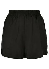 Shorts Urban Classics "Urban Classics Damen Ladies Viscose Satin Resort Shorts" Gr. 5XL, US-Größen, schwarz Damen Hosen