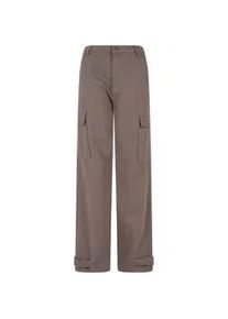 Stoffhose DEF "DEF Damen Cargo Pants" Gr. XXL, US-Größen, grau Damen Hosen