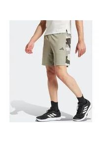 Shorts Adidas PERFORMANCE "CAMO SHORT" Gr. M, N-Gr, grün (silber pebble) Herren Hosen