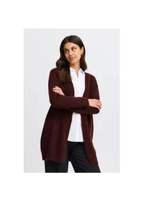 Strickjacke Fransa "Fransa FRSANNY CAR 1" Gr. XL, rot (tawny port melange) Damen Strickjacken