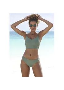 Bikini-Hose Sunseeker "Loretta" Gr. 32, N-Gr, grün (oliv) Damen Badehosen mit Strukturmuster