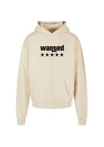 Kapuzensweatshirt Merchcode "Merchcode Herren Wanted Ultra Heavy Hoody" Gr. XL, beige (sand) Herren Sweatshirts