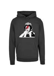 Kapuzensweatshirt Merchcode "Merchcode Herren Lizzie Stardust Hoody" Gr. XL, schwarz Herren Sweatshirts