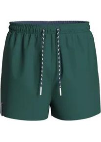 Badehose Tom Tailor Gr. S, N-Gr, schwarz (bottle green) Herren Badehosen mit gemusterten Kordeln