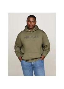 Tommy Hilfiger Big & Tall Hoodie TOMMY HILFIGER BIG & TALL "BT-BIG HOODY-B" Gr. XXL, grün (battle green) Herren Sweatshirts in Großen Größen, mit Logostickerei am Ärmel