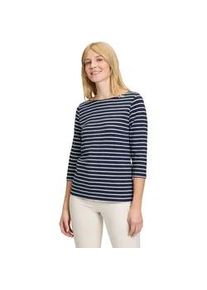 3/4-Arm-Shirt Betty Barclay "Betty Barclay Ringelshirt mit U-Boot-Ausschnitt" Gr. 38, blau (dunkelblau/weiß) Damen Shirts Druck