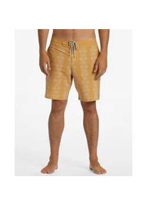 Boardshorts Billabong "Sundays Lo Tide" Gr. 28(XS), gelb (mustard) Herren Hosen