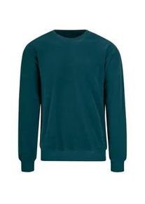 Sweatshirt TRIGEMA "TRIGEMA Nicki-Shirt" Gr. XL, blau (saphir) Damen Sweatshirts