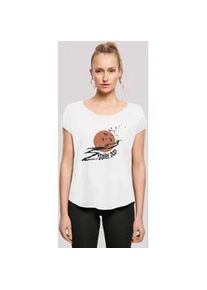 T-Shirt F4NT4STIC "Scooby Doo Spooky Moon Mond" Gr. 5XL, weiß Damen Shirts Damen,Premium Merch,Lang,Longshirt,Bedruckt