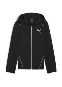 Sweatjacke Puma "ACTIVE SPORTS Kapuzenjacke Jungen" Gr. 164, schwarz Kinder Sweatjacken