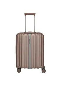 Hartschalen-Trolley Travelite "PAROS S, 55 cm" Gr. B/H/T: 40cm x 55cm x 20cm 37 l, braun (cappuccino) Koffer Handgepäck Hartschalen-Koffer Reisekoffer