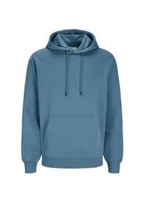 Jack & Jones PlusSize Kapuzensweatshirt JACK & JONES PLUSSIZE "JJEBRADLEY SWEAT HOOD NOOS PLS" Gr. 6XL, oceanview Herren Sweatshirts mit Rippbündchen