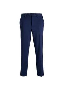 Jack & Jones Anzughose JACK & JONES "JPRJAXON JERSEY TROUSER NOOS" Gr. 48, N-Gr, blau (medieval blau) Herren Hosen