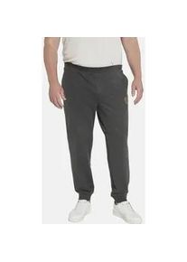 Jogginghose CHARLES COLBY "Jogginghose BARON KIP" Gr. XL, grau (dunkelgrau melange) Herren Hosen mit Wappen-Aufdruck