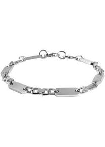 Edelstahlarmband ADELIA ́S "Damen Armband aus Edelstahl 19 cm" Armbänder Gr. 21, Edelstahl, silberfarben (silber) Damen