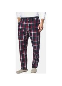 Pyjama Jan Vanderstorm "2er Pack Schlafhose RAWALD" Gr. L, blau (blau kariert) Herren Homewear-Sets kariert und unifarben