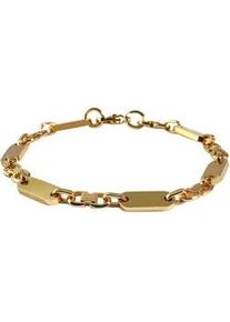 Edelstahlarmband ADELIA ́S "Damen Armband aus Edelstahl 19 cm" Armbänder Gr. 21, Edelstahl, goldfarben (gold) Damen