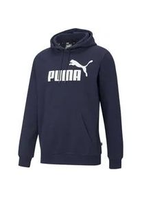 Hoodie Puma "Essentials Big Logo Herren" Gr. XXL, blau (peacoat blau) Herren Sweatshirts