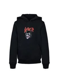 Kapuzensweatshirt Merchcode "Merchcode Herren Kids Slayer - Laughing Skull Basic Hoody" Gr. 158/164, schwarz Jungen Sweatshirts