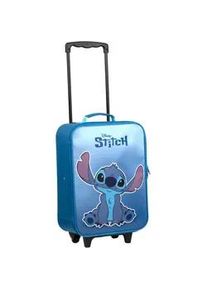 Kinderkoffer Undercover "Trolley, Lilo & Stitch" Gr. B/H/T: 32cm x 46cm x 16cm 16 l, blau (türkis) Kinder Koffer