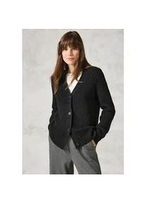 Cardigan Cecil Gr. L (42), schwarz Damen Strickjacken mit Materialmix