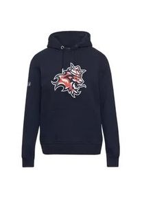 Kapuzensweatshirt DEF "DEF Prague Lions Iconic Hoodie" Gr. M, blau (navy) Herren Sweatshirts