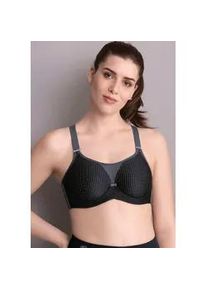 Sport-BH Anita ACTIVE "performance wireX" Gr. 90, Cup D, schwarz (schwarz/anthrazit) Damen BHs Cup C-G, aussenliegender Bügel, perfekte Formung, bester Halt