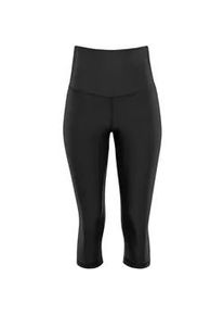 Leggings WINSHAPE "3/4 Functional Comfort HWL217C" Gr. L, Normalgrößen, schwarz Damen Hosen mit V-Shape Applikation und Core-Bund