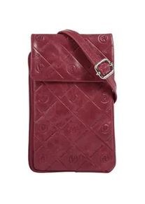 Umhängetasche Bruno Banani Gr. B/H/T: 13cm x 20cm x 3cm onesize, pink Damen Taschen echt Leder