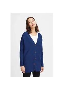 Strickjacke Fransa "Fransa FRVisca" Gr. XL, blau (bellwether blue melange) Damen Strickjacken