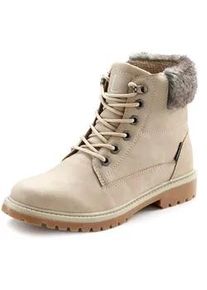 Stiefelette Lascana Gr. 40, beige Damen Schuhe wind- & wasserabweisend,Winterboots, Outdoorstiefel, Winterstiefelette