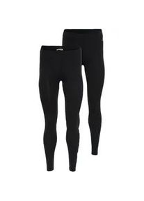 Leggings OCEAN SPORTSWEAR Gr. 44, N-Gr, schwarz Damen Hosen mit Kontraststreifen und Logodruck