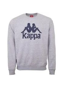 Sweatshirt Kappa Gr. L (52/54), grau (l`grau melange) Herren Sweatshirts mit angesagtem Rundhalsausschnitt