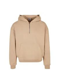 Sweatjacke Urban Classics "Urban Classics Herren Boxy Zip Hoody" Gr. 4XL, beige (unionbeige) Herren Sweatjacken