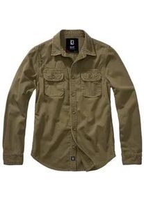 Langarmshirt BRANDIT "Brandit Damen Ladies Vintageshirt Longsleeve" Gr. 4XL, grün (olive) Damen Shirts