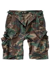 Stoffhose BRANDIT "Brandit Herren BDU Ripstop Shorts" Gr. M, US-Größen, grün (woodland) Herren Hosen