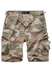 Stoffhose BRANDIT "Brandit Herren BDU Ripstop Shorts" Gr. 5XL, US-Größen, grün (light woodland) Herren Hosen